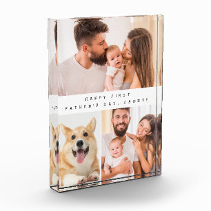 Bloc Photo Première fête des pères verticale papa photo colla