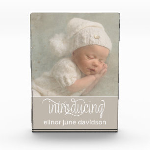 Bloc Photo Présentation du Faire-part de naissance photo pour