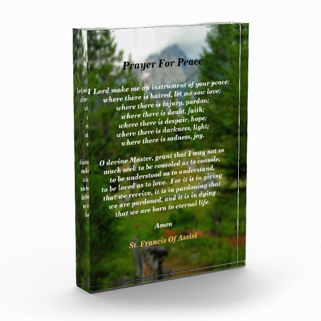 Bloc Photo Prière pour la paix (Gauche)