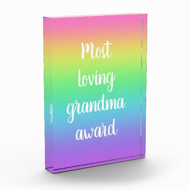 Bloc Photo Prix de la grand-mère la plus aimée (Gauche)