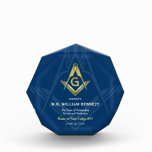 Bloc Photo Prix Freemason acrylique   Plaques maçonniques