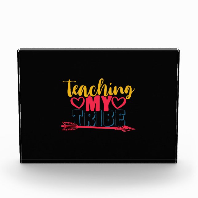 Bloc Photo Professeur Cadeaux | Enseigner ma tribu (Devant)