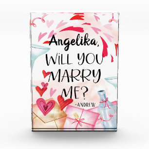 Bloc Photo Proposition de marriage   You Marry Me ? Custom