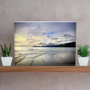 Bloc Photo Purple Ocean Beach Sunset Profitez De Chaque Momen