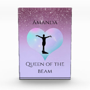 Bloc Photo Queen Of The Beam Gymnastique Purple Ombre Parties