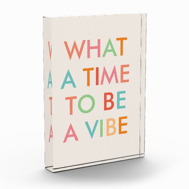 Bloc Photo Quelle heure d'être une citation motivationnelle (Gauche)