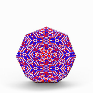 Bloc Photo Red, White and Blue Geometrics
