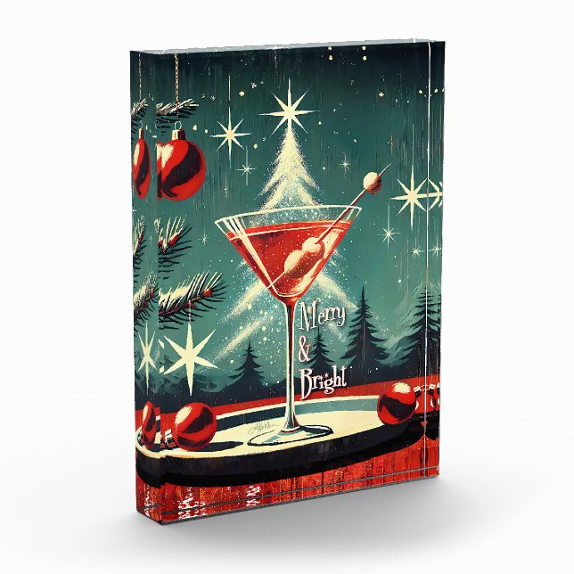 Bloc Photo Retro années 50 Flurry Christmas Tree Martini (Gauche)