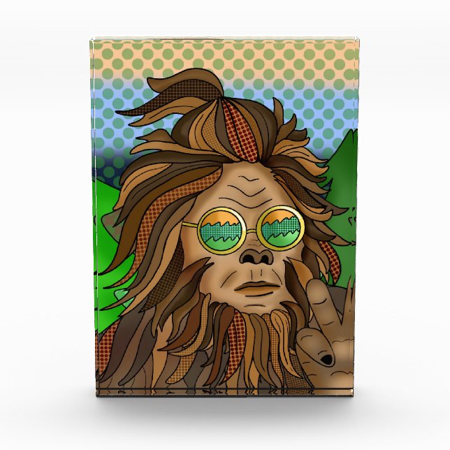 Bloc Photo Retro Bigfoot | Pop Art Sasquatch (Devant)