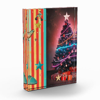 Bloc Photo Retro Neon Christmas