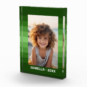 Bloc Photo Retro Stripes - Christmas Green - Simple Photo