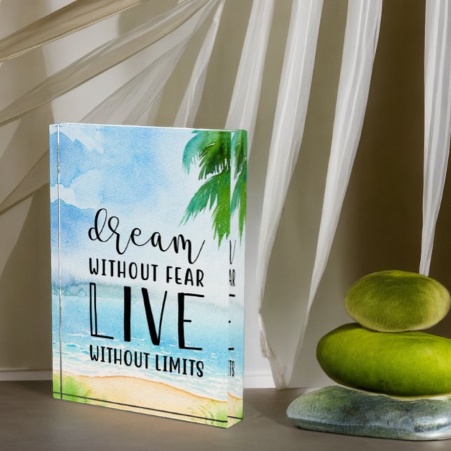 Bloc Photo Rêver sans peur Thème de plage (Créateur téléchargé)