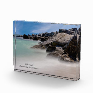 Bloc Photo Rochers et vagues de l'île Shell Photo Block