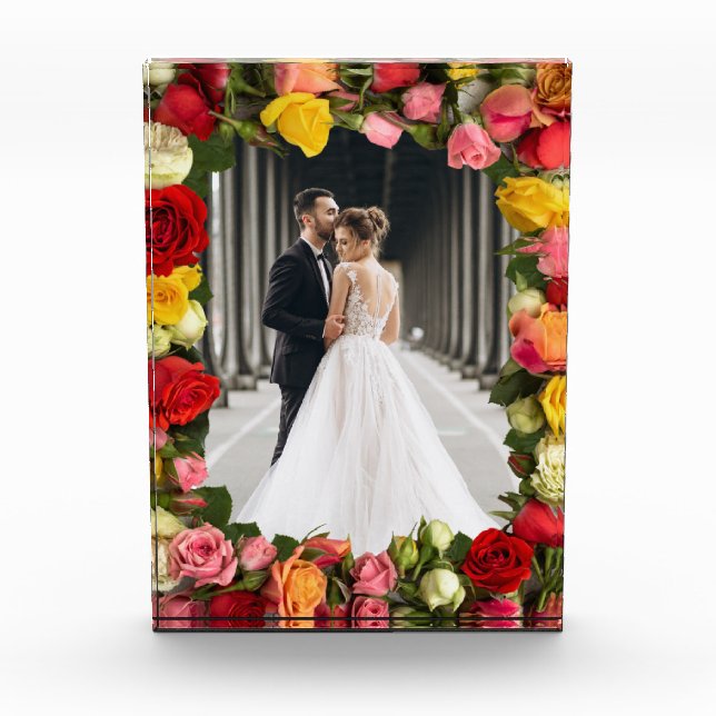 Bloc Photo Roses multicolores (Devant)