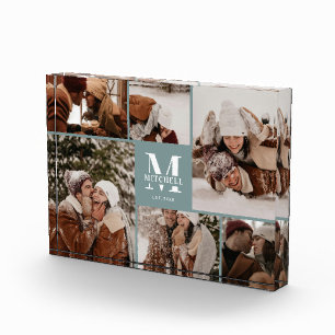 Bloc Photo Sage moderne Green Famille Photo Collage Garde