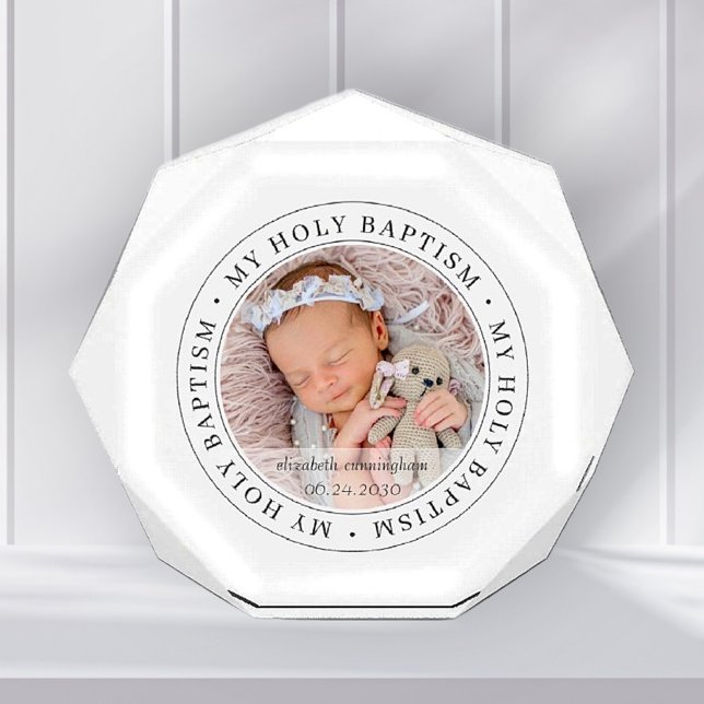 Bloc Photo Saint Baptême Cadre simple Photo personnalisée mod (Créateur téléchargé)