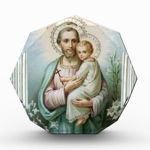 Bloc Photo Saint Joseph Bébé Jésus Père