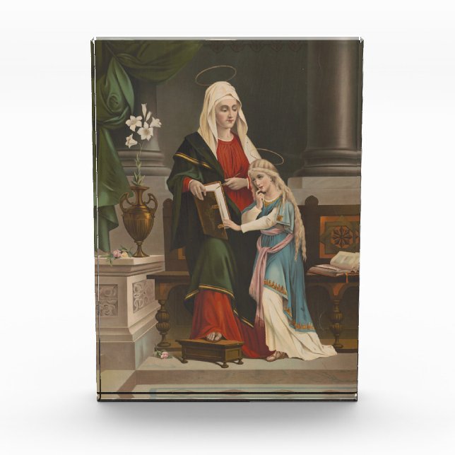 Bloc Photo Sainte-Anne Sainte-Vierge Marie Vintage (Devant)