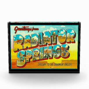 Bloc Photo Salutations de Radiator Springs Arizona