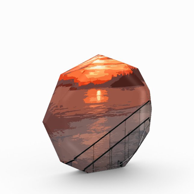 Bloc Photo San Francisco Sunrise Retro (Gauche)