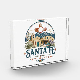 Bloc Photo Santa Fe Nouveau-Mexique Architecture Adobe Sud-Ou