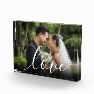 Bloc Photo Scénario de photo de mariage personnalisé Amour