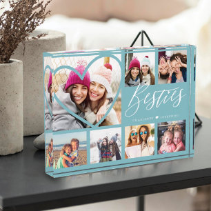 Bloc Photo Script Besties 7 Photo Meilleures Amies Collage Cœ