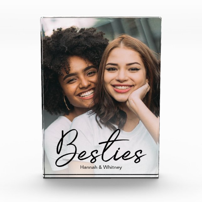 Bloc Photo Script personnalisé pour Besties (Devant)