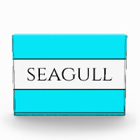 SEAGULL AMUSANT Bright Pretty Sky Bleu Blancs