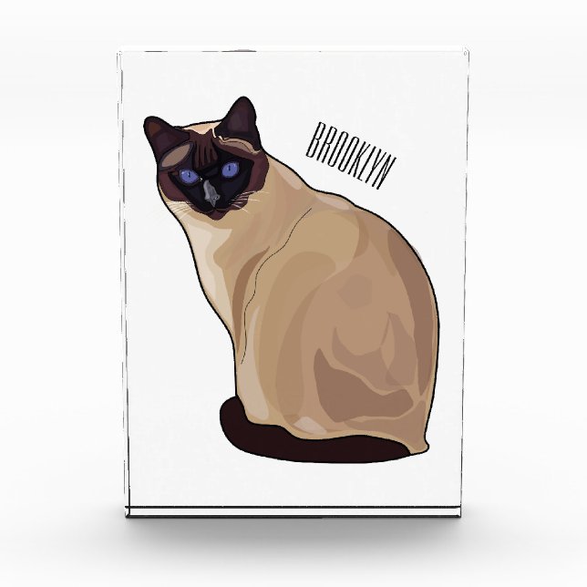 Bloc Photo Siamese cat cartoon (Devant)