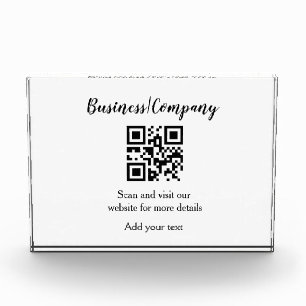 Bloc Photo Simple business company website barcode QR add nam