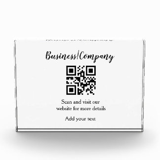 Bloc Photo Simple business company website barcode QR add nam