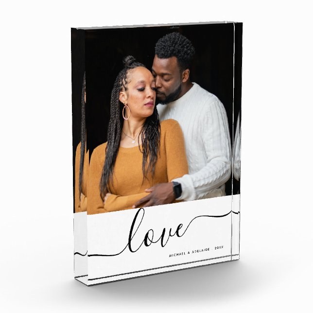 Bloc Photo Simple Couples Modernes Personnalisé Photo Valenti (Gauche)