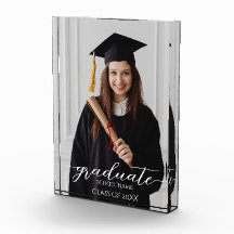Simple élégante Script Graduate Photo