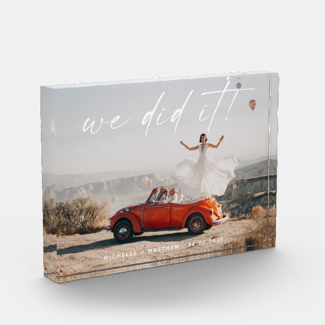 Bloc Photo Simple Nous avons fait la réception de mariage Pho (Gauche)