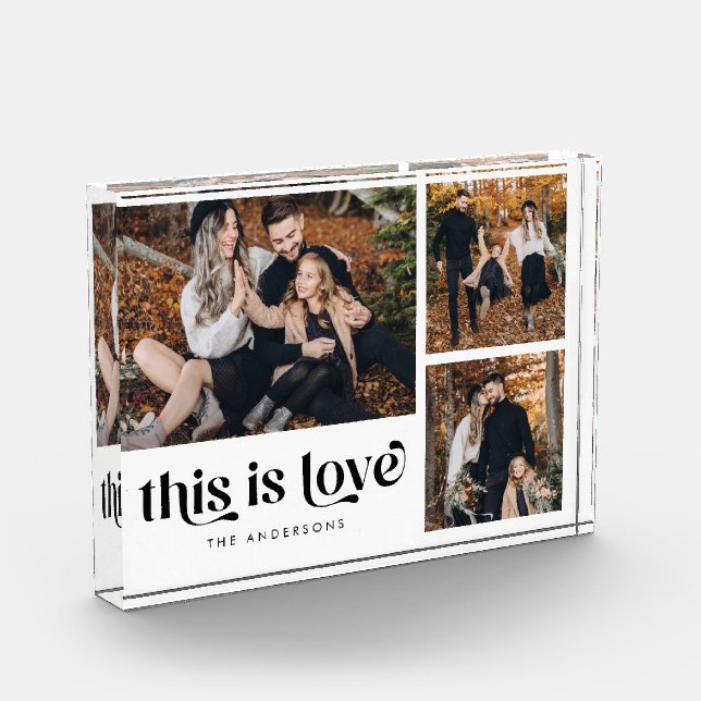 Bloc Photo Simple Retro This is Love Collage (Gauche)