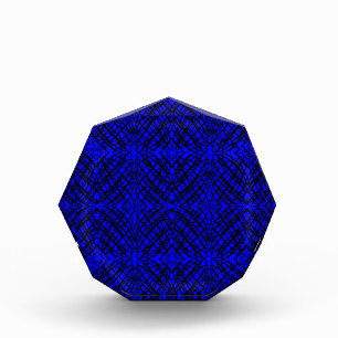 Bloc Photo Simple Scribble Carreaux miroir Bleu