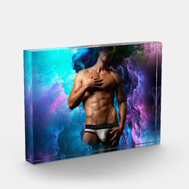 Bloc Photo SlipperyJoe homme musclé sous-vêtements bulle dyna (Gauche)