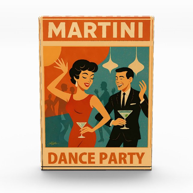 Bloc Photo Soirée Dansante Martini du Milieu du Siècle (Devant)