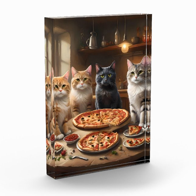 Bloc Photo Soirée Pizza Chat, (Gauche)