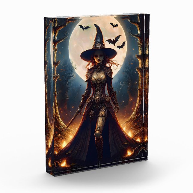 Bloc Photo Sorcière de la forêt Steampunk Halloween (Gauche)