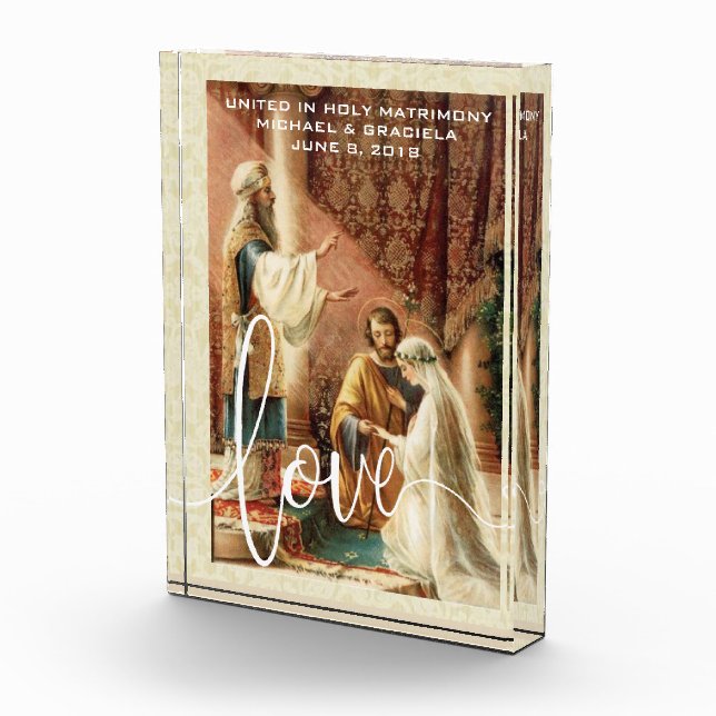 BLOC PHOTO SOUVENIR RELIGIEUX DE MARY JOSEPH DE MARIAGE (Droite)