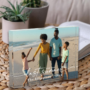 Bloc Photo Souvenirs de famille personnalisés Un jour d'été d