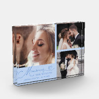Souvenirs faits avec amour Mariage Bleu Glacé