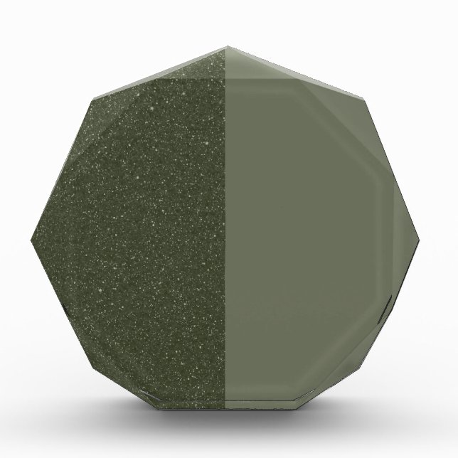 Bloc photo Split Moss Green Octagon (Devant)