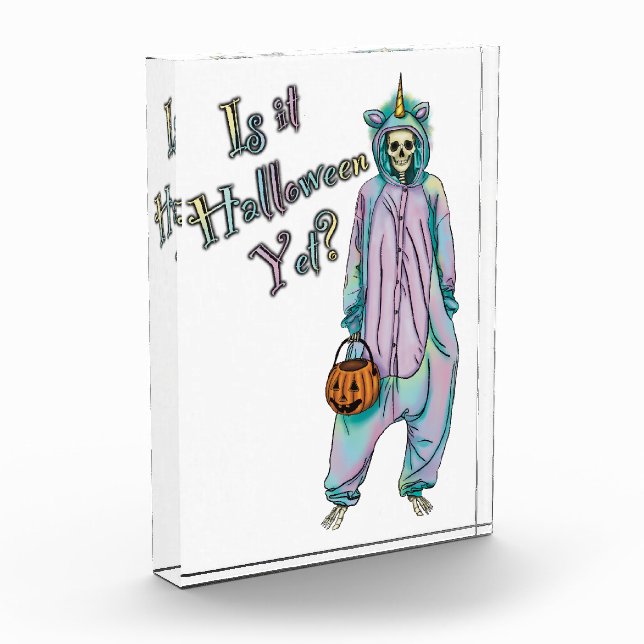 Bloc Photo Squelette d'Halloween mignonne (Gauche)