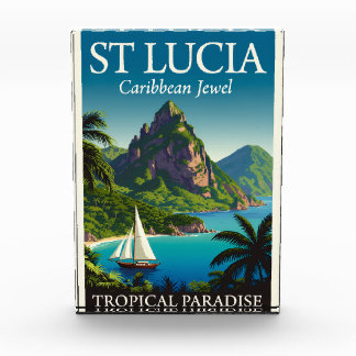 Bloc Photo St Lucia Caribbean Jewel 