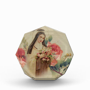 Bloc Photo St Therese les petits roses de rose de fleur