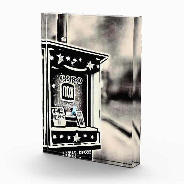 Bloc Photo Stand de billets de cinéma vintage (Droite)