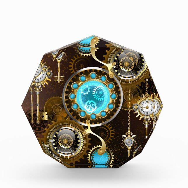 Bloc Photo Steampunk Rusty Background (Devant)